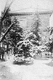 旧校舎の雪景色（昭和3年）